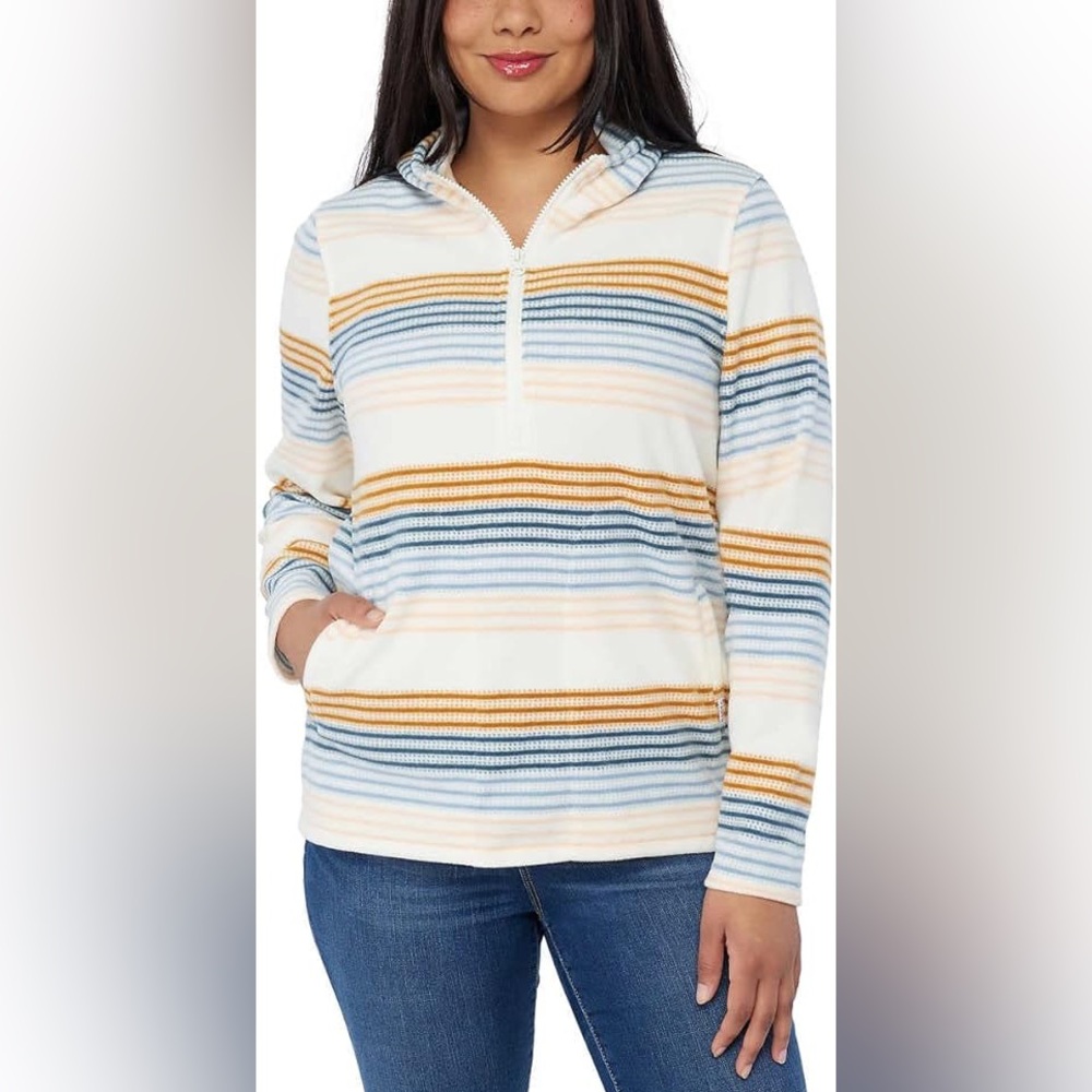 O'NEILL Womens Julia Pullover Hoodie Sweatshirt, Cream